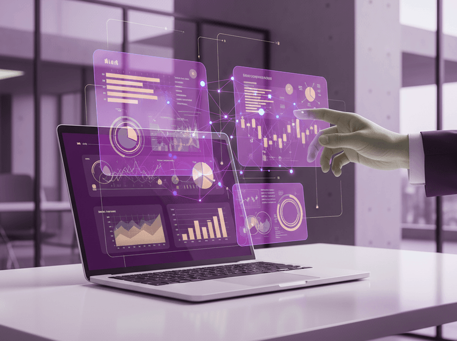 Enterprise Finance Console displaying ERP integration and recovery metrics