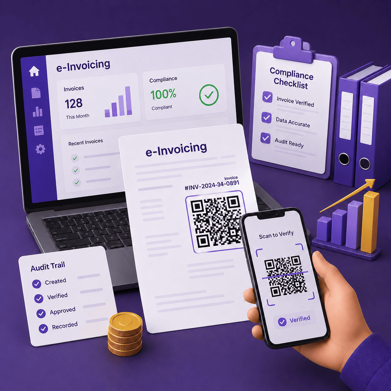 Thumbnail for How QR Codes Simplify E-Invoicing Compliance and Reduce Audit Risks